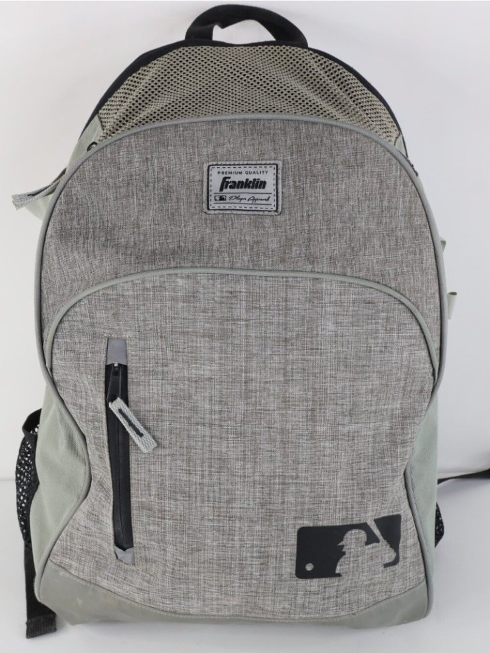 Vintage Franklin x MLB Baseball Distressed Travel Bat Holder Backpack Bag Gray